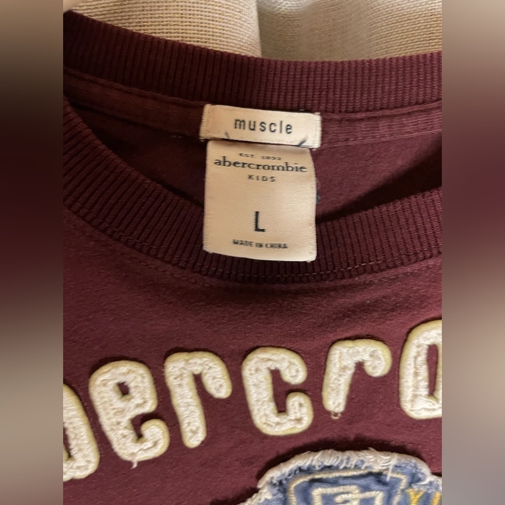 Abercrombie Boys L New York Athletics Division Muscle Fit LS Shirt‌‌‌‌‌‌‌‌‌ - Picture 2 of 2